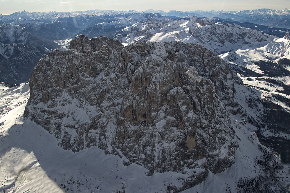 Flug über Südtirol