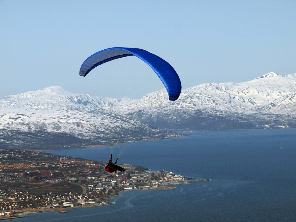 Flug über Tromsö