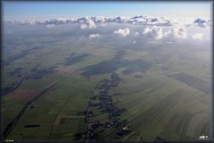 Flug überm Unteren Huntetal (Luftbild)