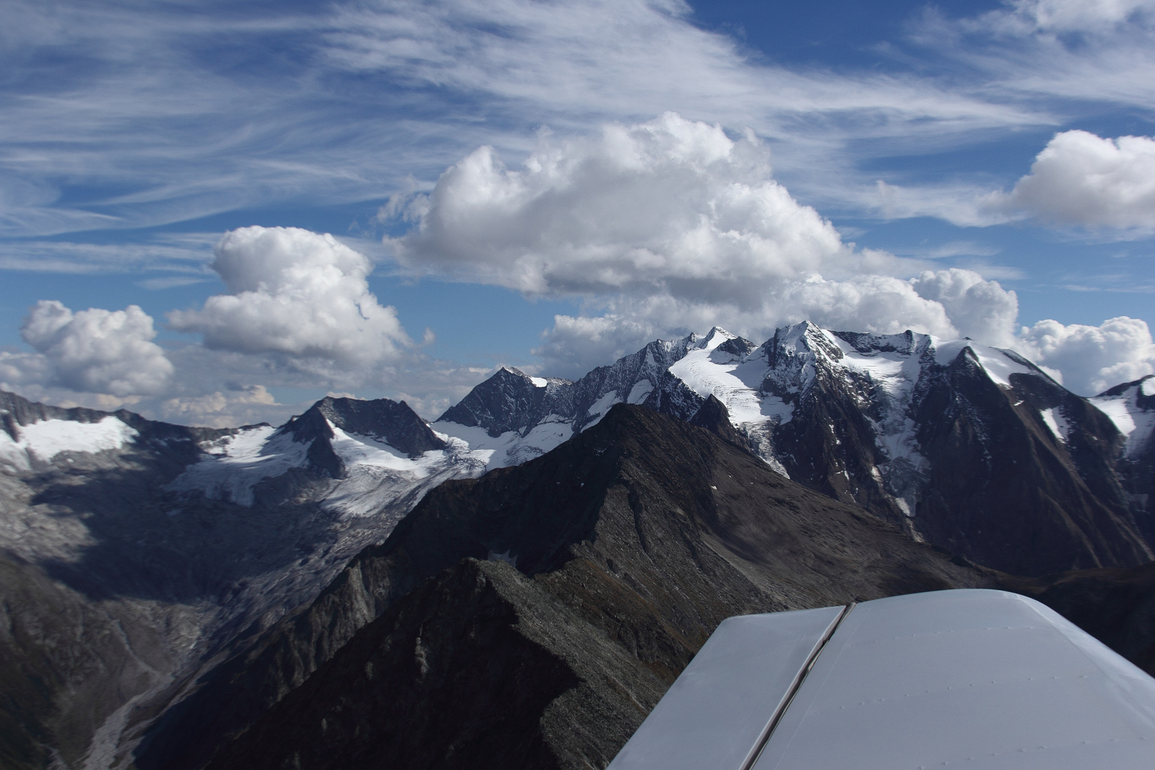 Flug  Zell am See - Kempten - Zillertaler Berge -  10 9 2018