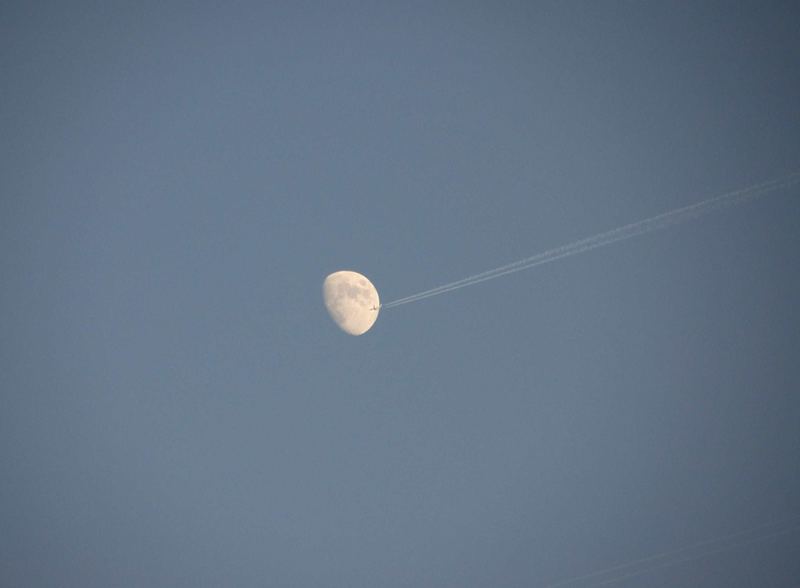 Flug zu Mond