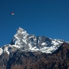 Flug zum Annapurna Himal