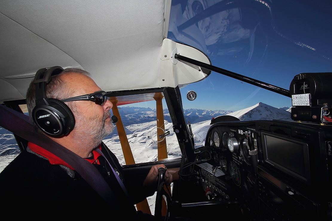  Flug zum Hüfi  Gletscher - mit Arno Thurnbichler - am 30 11 16