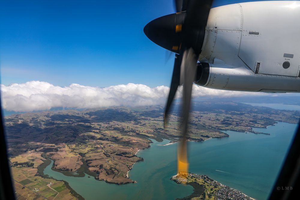 Flug zur Südinsel