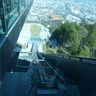 Flugbahn von oben her gesehen