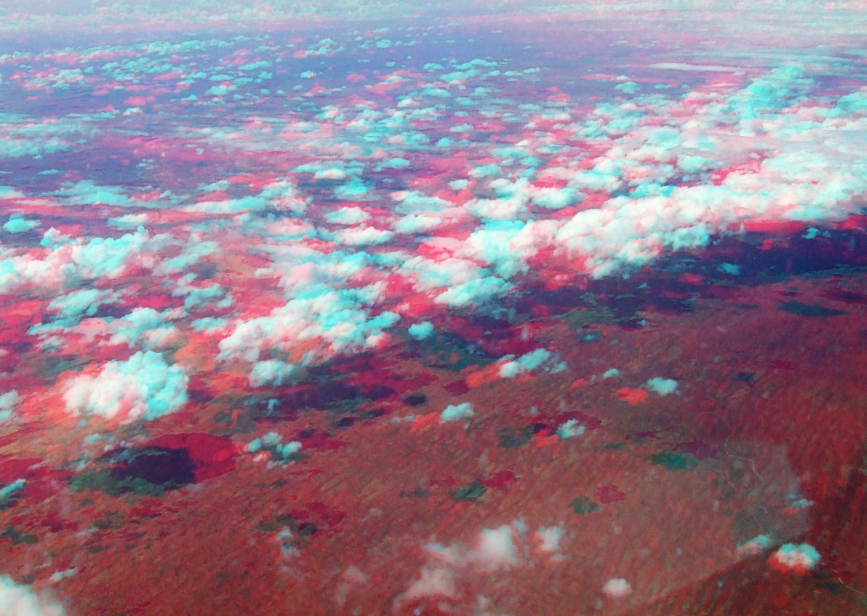 Flugbild 3D Ayers Rock nach Sydney