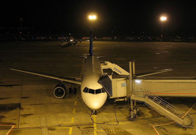 Flughafen Bremen morgens um 7 Uhr