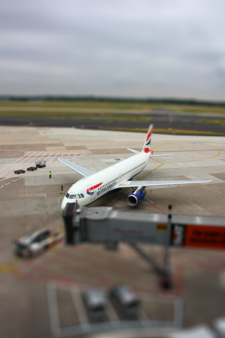 Flughafen Düsseldorf in Miniatur