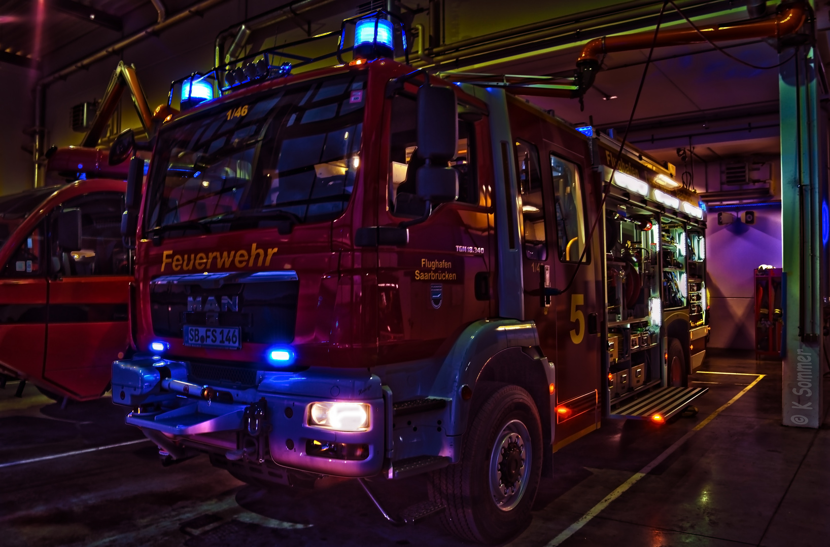 Flughafen Feuerwehr Saarbrücken in HDR