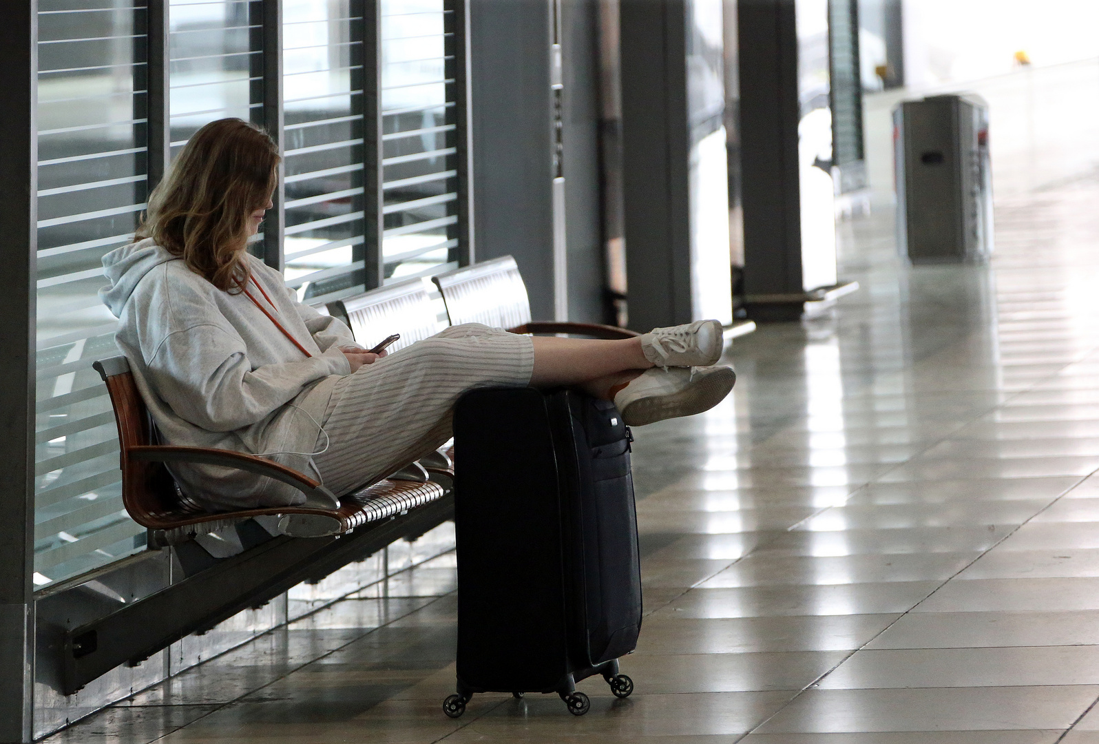 Flughafen Frankfurt -Fernbahnhof - Gelassenheit - Corona - 