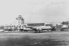 Flughafen Frankfurt_Main eine alte Postkarte