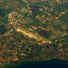 Flughafen Genf aus 10000 m Höhe