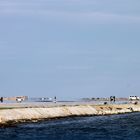 Flughafen Gibraltar - Schnappschuss auf der Runway