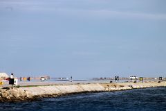 Flughafen Gibraltar - Schnappschuss auf der Runway