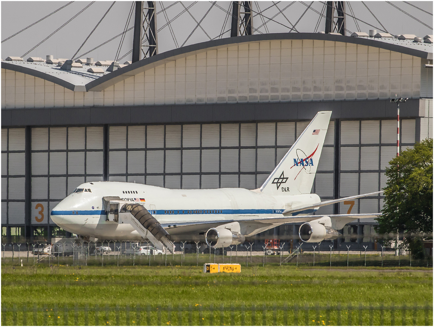 Flughafen HH-Fuhlsbüttel: 747 "Sofia"-Teleskop der NASA/DLR (2018)