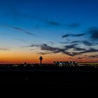 Flughafen München bei Nacht