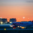 Flughafen Stuttgart at night