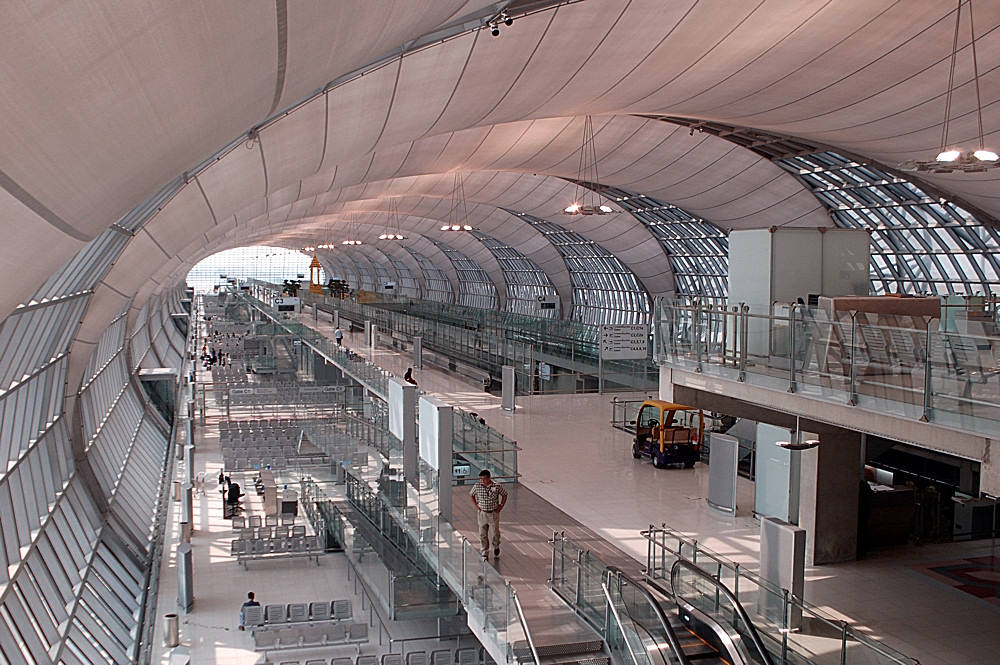 Flughafen Suvarnabhumi in Bangkok