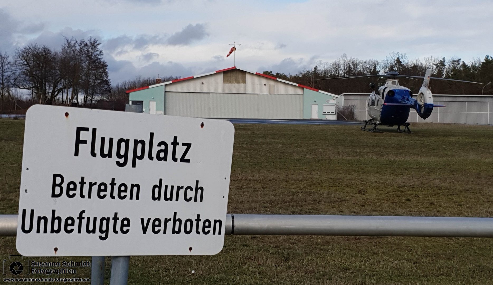 Flugplatz-Betreten verboten 