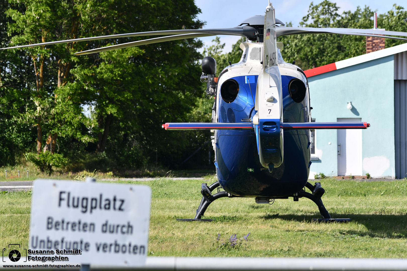 Flugplatz-Betretten verboten!