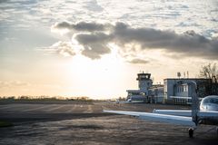 Flugplatz Essen-Mülheim im Spätherbst