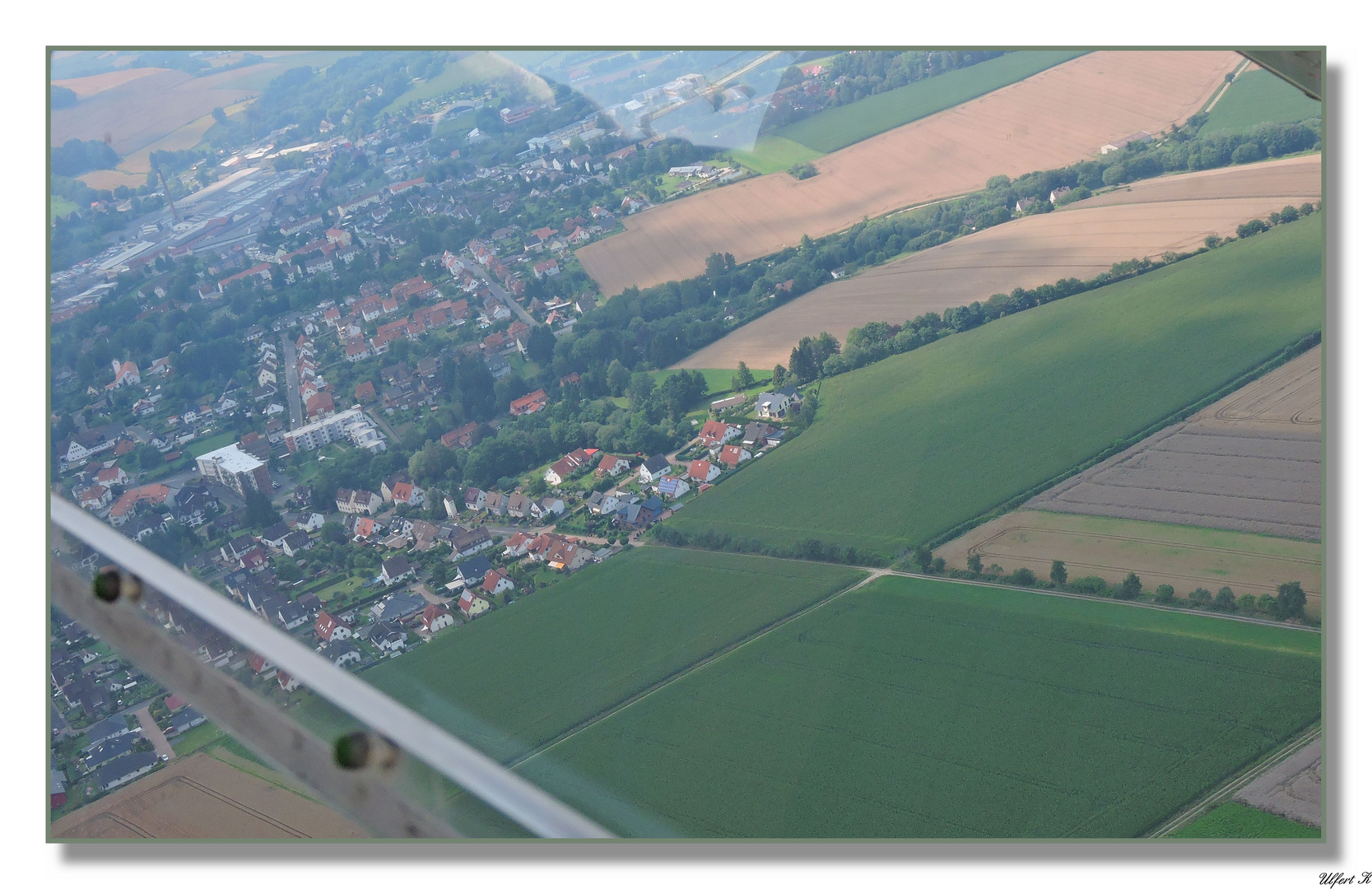 Flugtag in Uslar 2014 ; Flug mit der DO 27 über Randbezirke von Uslar