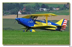 Flugtag in Uslar 2014 ; Kunstflug-Flieger FK 12 Comet.