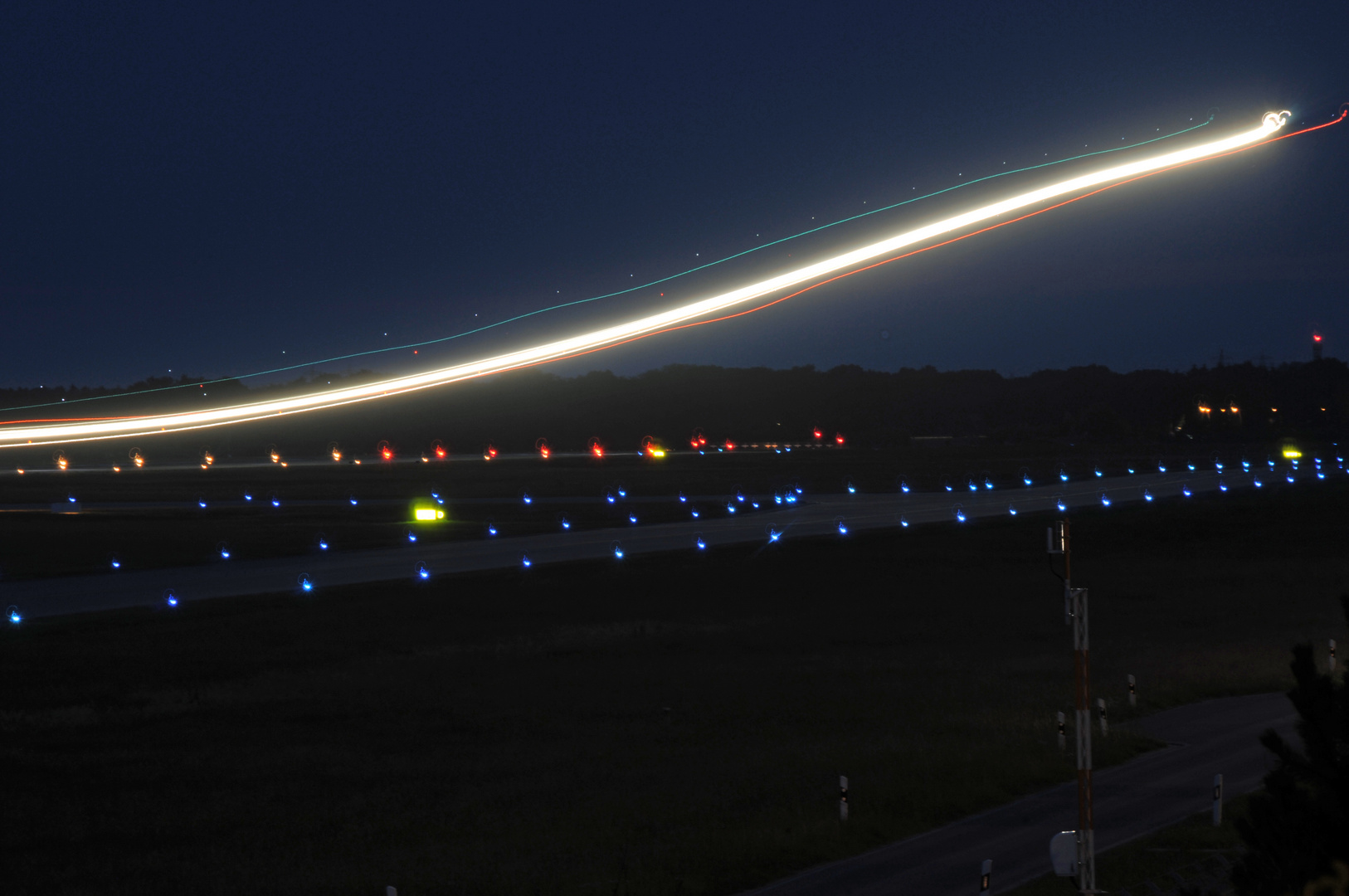 Flugzeug bei der Landung