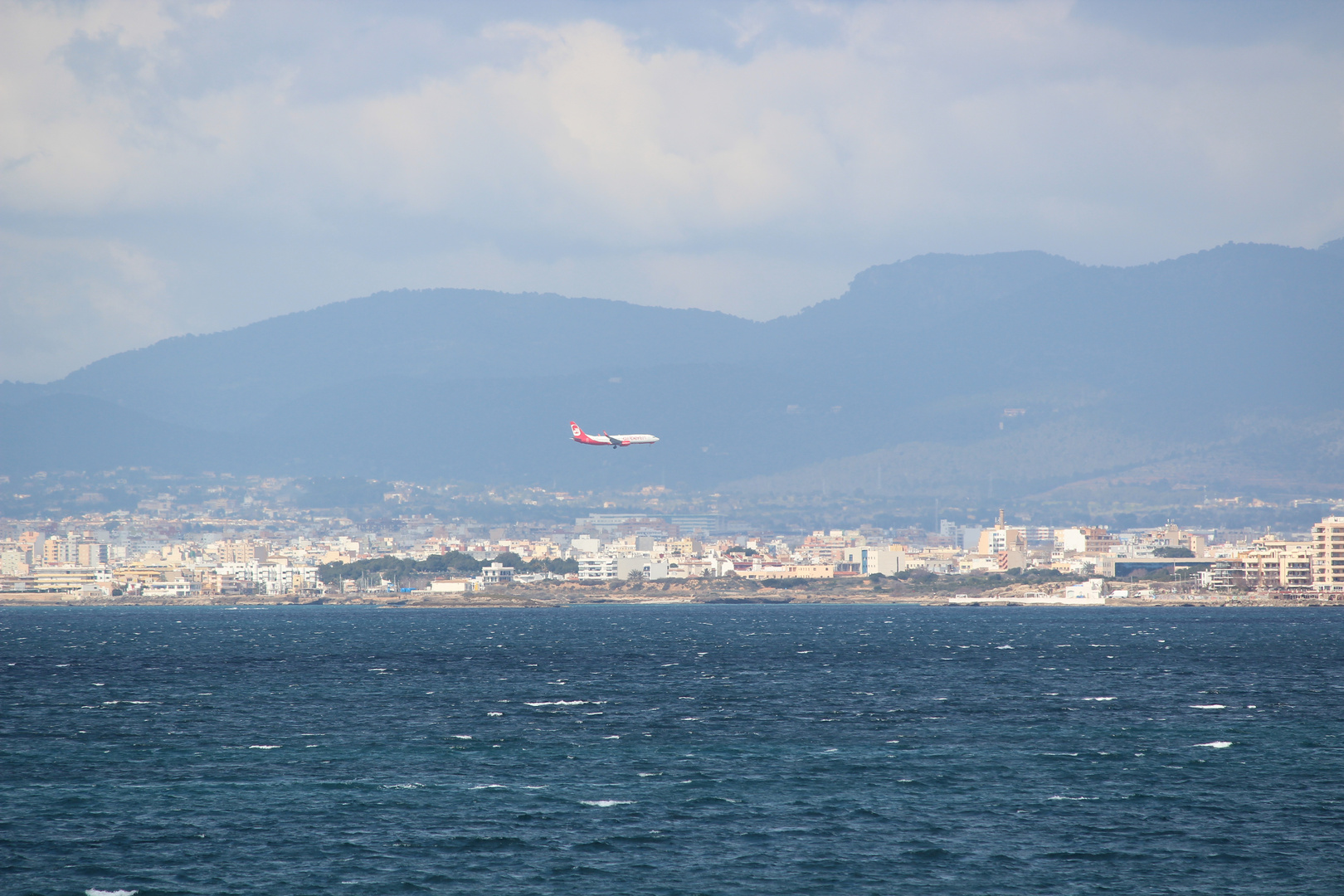 Flugzeug im Landeanflug