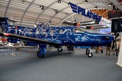 Flugzeug-Pilatus -  Messe Friedrichshafen