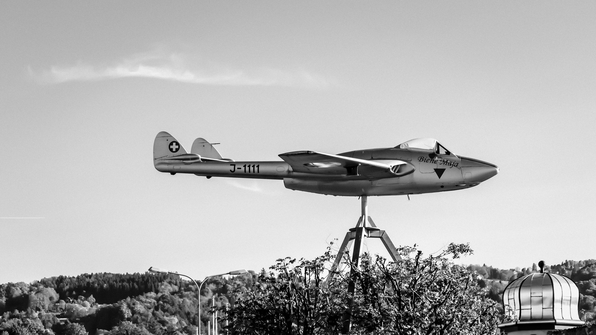 Flugzeugdenkmal in Staad Schweiz