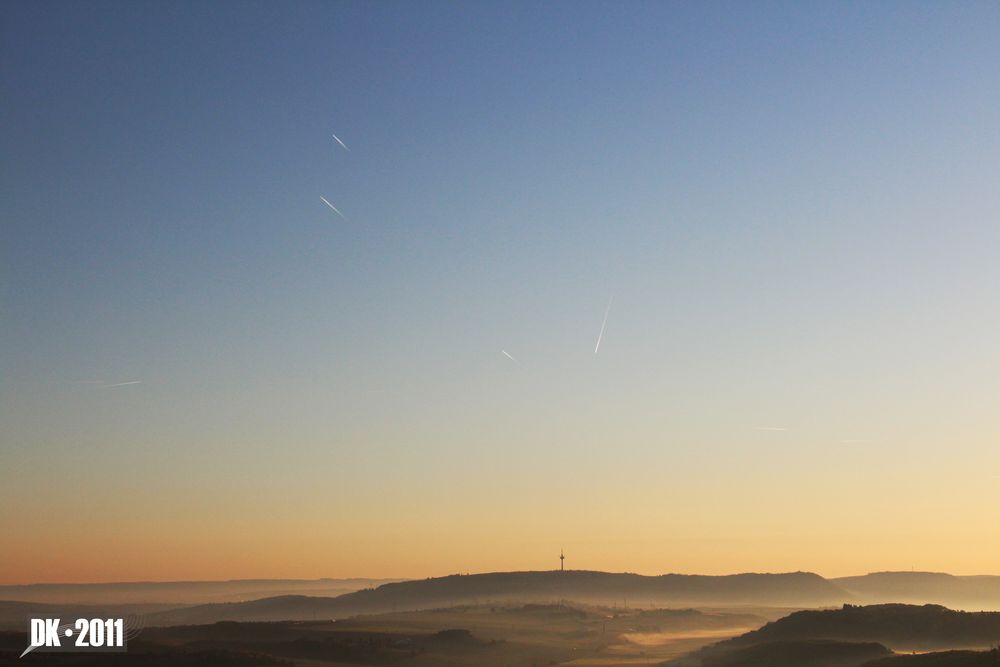 Flugzeuge am Morgen