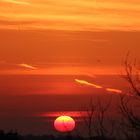 Flugzeuge im Sonnenaufgang