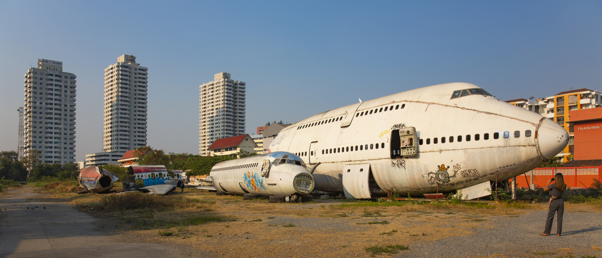 Flugzeugfriedhof in Bangkok