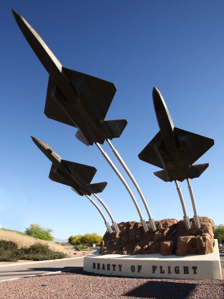 Flugzeugmuseum in Tucson - der monumentale Eingang