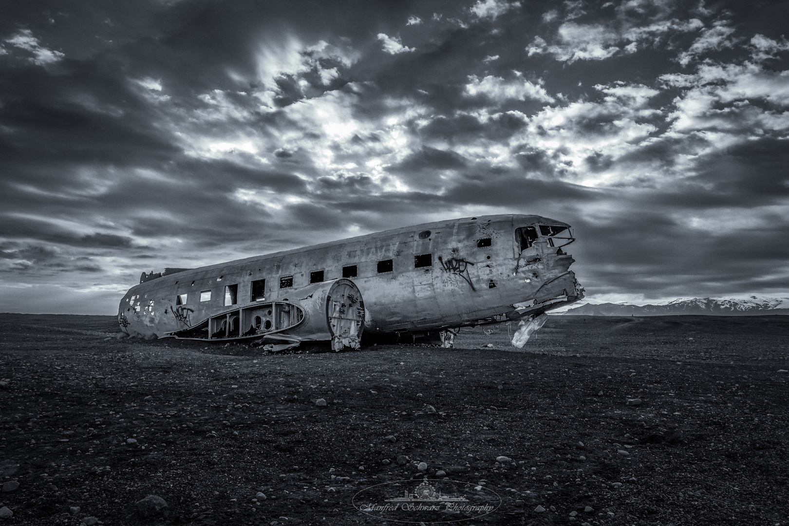 Flugzeugwrack vom Solheimasandur Beach, Island