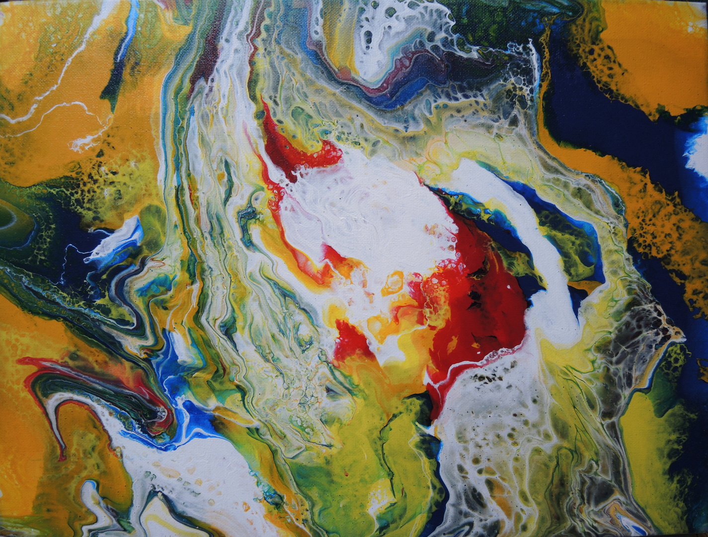 Fluid Painting - abstrakte Farbbilder entstehen fast von allein