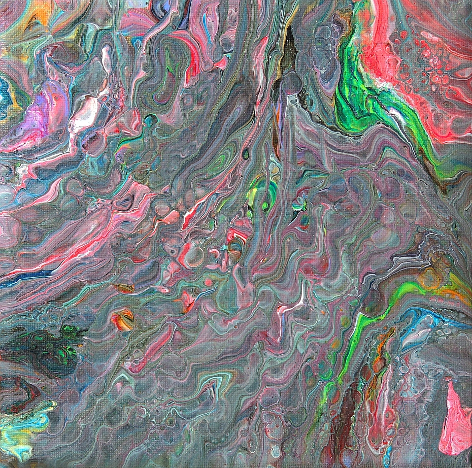 Fluid Painting - Abstrakte Malerei in Acryl