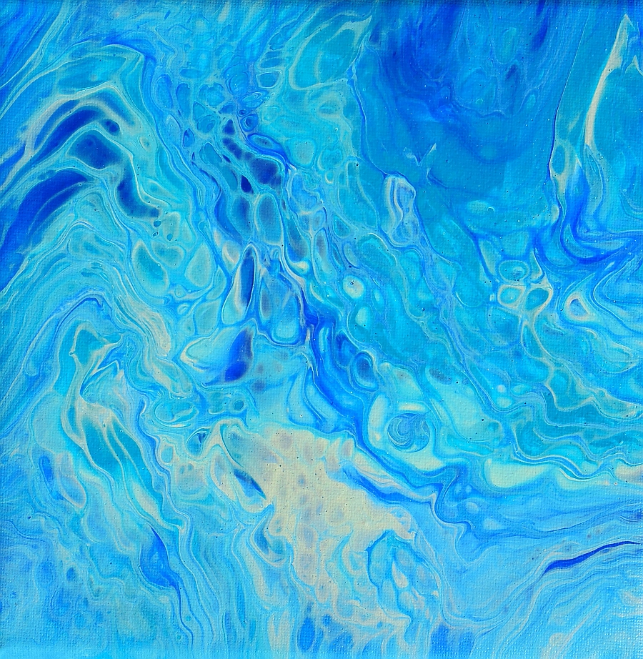 Fluid Painting - Abstrakte Malerei in Acryl