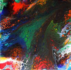 Fluid Painting - Abstrakte Malerei in Acryl