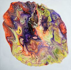 Fluid Painting - Abstrakte Malerei in Acryl