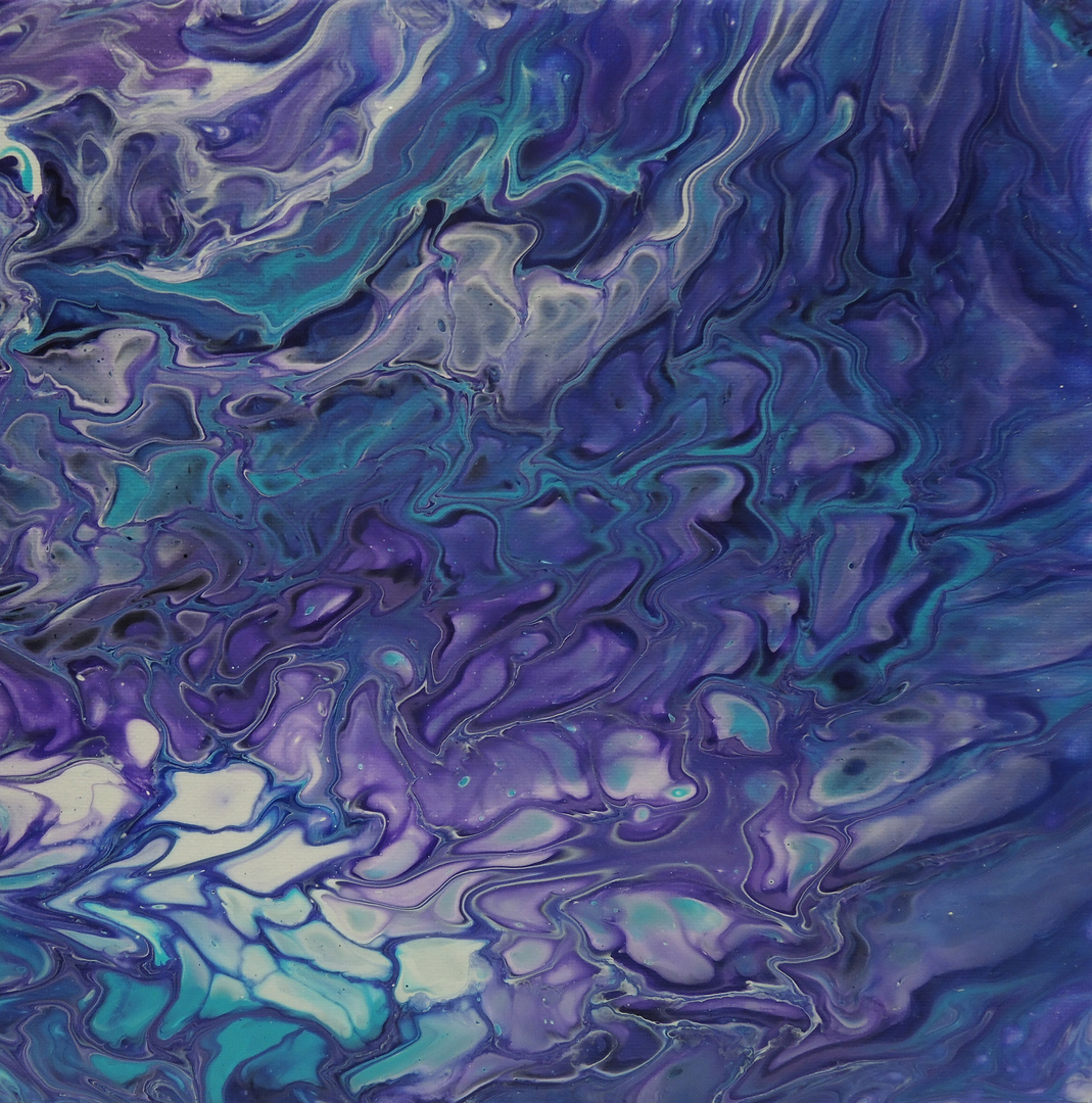 Fluid Painting - Abstrakte Malerei in Acryl