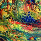 Fluid Painting - Abstrakte Malerei in Acryl