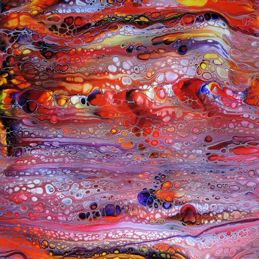 Fluid Painting - Abstrakte Malerei in Acryl