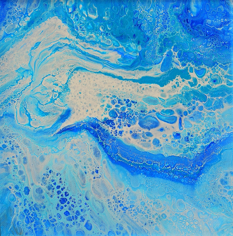 Fluid Painting - Abstrakte Malerei in Acryl