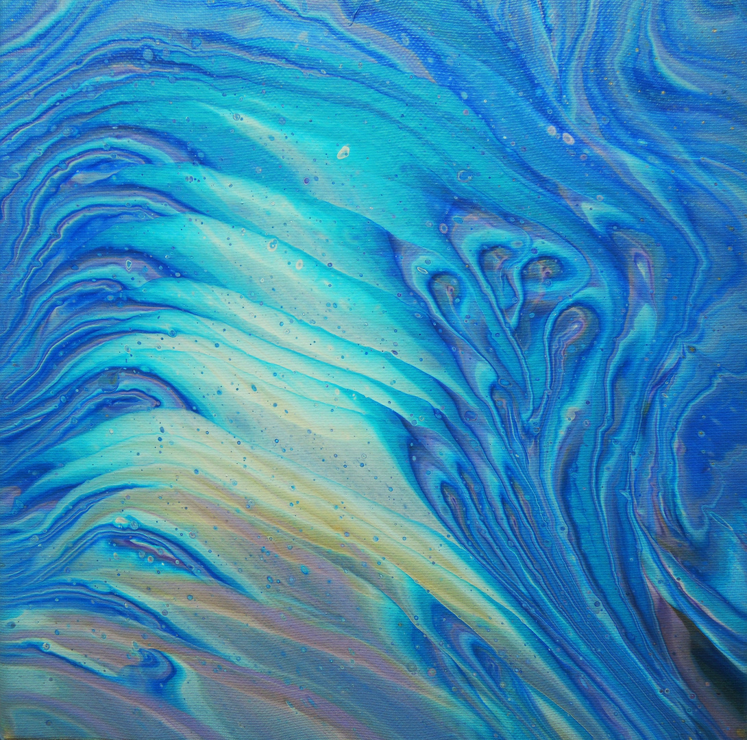 Fluid Painting - Abstrakte Malerei in Acryl