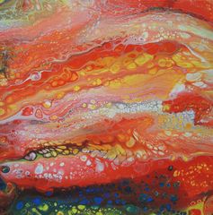 Fluid Painting - Abstrakte Malerei in Acryl