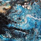 Fluid Painting mit Acryl - mein zweiter "Pouring"-Versuch