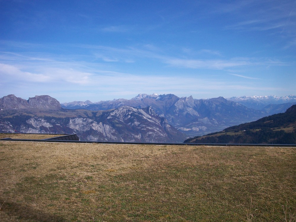 Flumser Berge vom Gasthaus Prodkamm