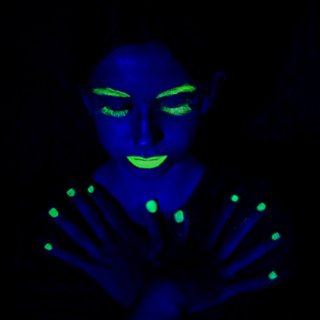 Fluoreszierendes Model